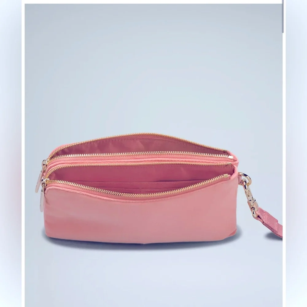 •Lululemon• Curved Velour Wristlet Pink Pastel LIMITED EDITION- GOLD Hardware - Picture 12 of 16